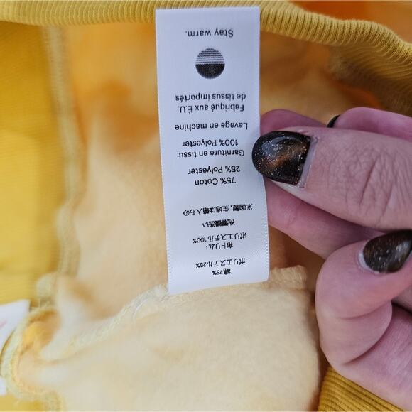 NWT Warm Fun Yellow Tie Dye Shorts - Picture 6 of 6